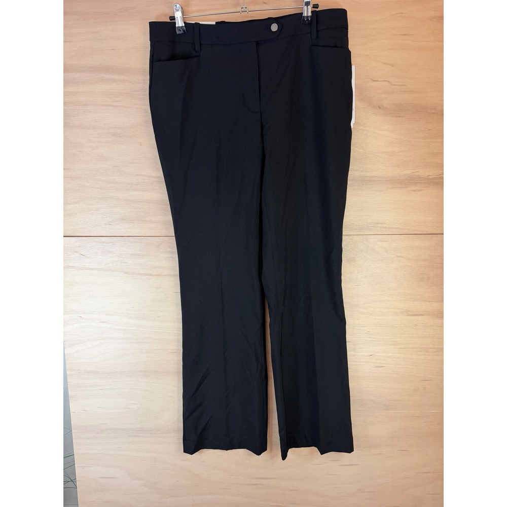 Calvin Klein Modern Fit Dress Pants Black Straight Leg Suit Trousers S31PT036 10